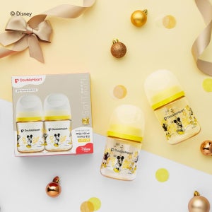 [더블하트] 3세대 디즈니젖병 160ml 미키 클래식 트윈팩(젖병2개/노꼭지)