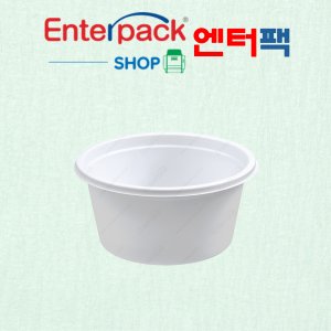 엔터팩 PRW-11005 백색 원형용기 (2000개입) 포장 배달 실링용기