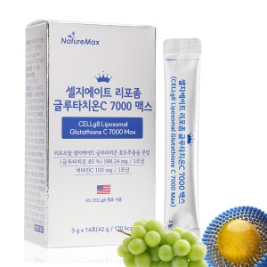 순도85% 리포좀글루타치온 500mg 셀지에이트 리포좀 글루타치온 비타민C 7000 맥스 1통 14포, 1개