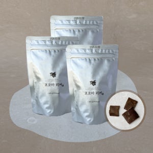 3팩 네덜란드산 무설탕 다크초콜릿 100% 100g 카카오매스 코코아리커 건강간식 델리시