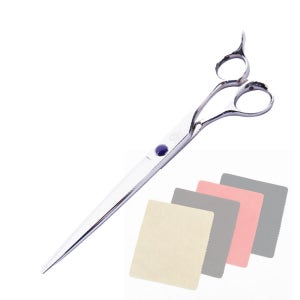 [리케이] B7170 7인치 애견 미용 블런트 민가위 B-7170 + 고급가위천 1장