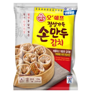 오뚜기 오쉐프 정성가득 김치손만두 1.3kg x 6개 1박스