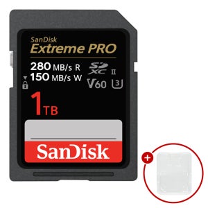 샌디스크 SD카드 UHS-II 익스트림 프로 + SD카드 케이스 1TB