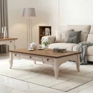 미라지가구 T2130-3 원목 소파 거실 테이블 1200