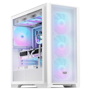 다크플래쉬 DF4100 MESH ARGB BTF (화이트) 미들케이스