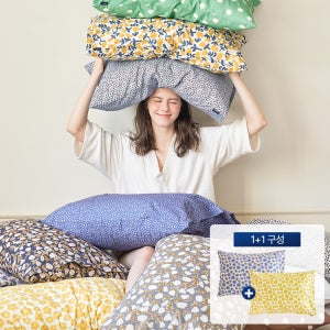 [1+1]슬립앤슬립 127 면 60수 고밀도 호텔 자루형 양면 베개커버 국내생산 50x70