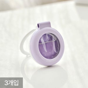 [팅커벨] 퍼퓸 서클 자석 걸이형 옷장 화장실 실내용 냄새 탈취제 방향제 라벤더 허브, 4ml, 3개