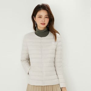 7컬러 여성용 얇은 간절기 초경량 이너 다운 패딩