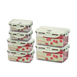 [N단독구성]락앤락 비스프리 퓨어 에코젠 밀폐용기 직사각 6P세트