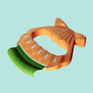 케어펫 사랑빗 고양이브러쉬 고양이빗 E2 그린, M