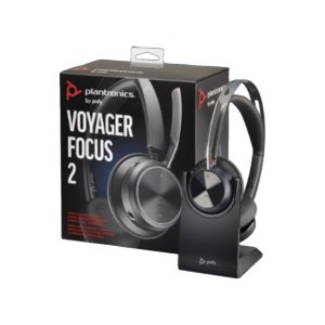플랜트로닉스 블루투스헤드폰세트 VOYAGER FOCUS 2 UC 무선 충전스탠드포함