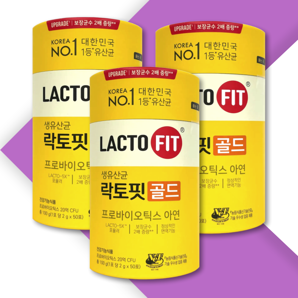 종근당 락토핏 생유산균 골드 150포 5개월분 리뉴얼 50포 x 3통
