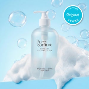 퓨어솜 아토 아기 신생아 어린이 순한 샴푸앤바스 약산성 보습 바디워시 500ml, 1개