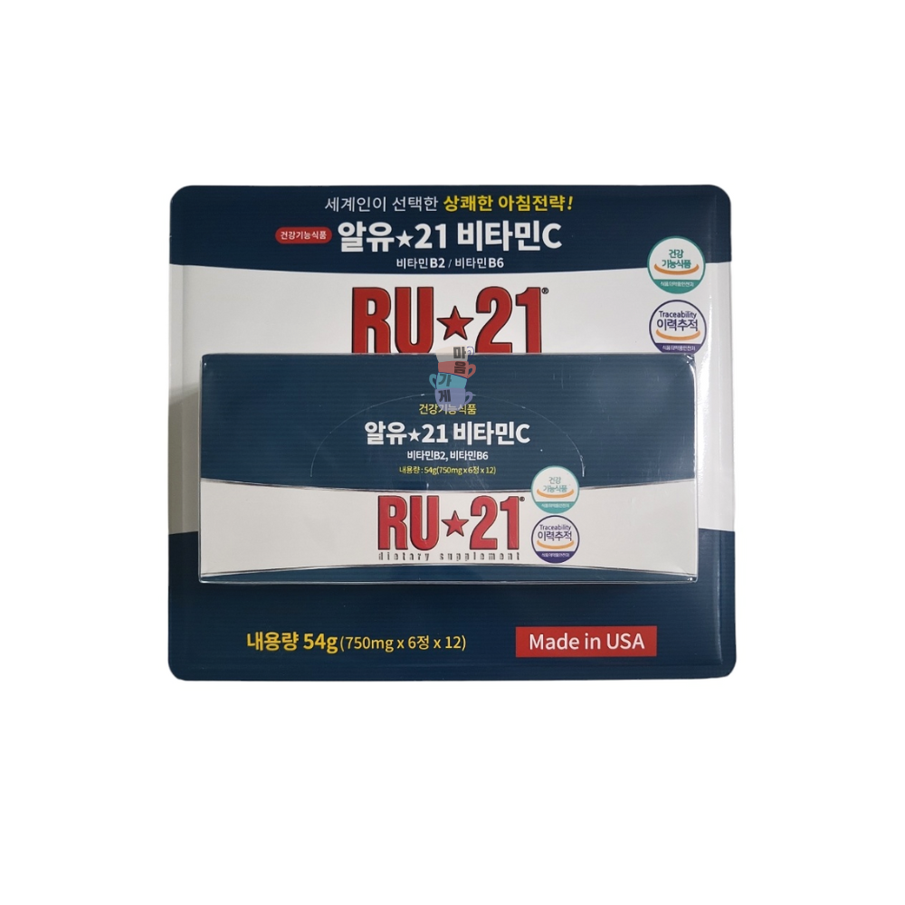 RU21 알유 알유21 <b>올리브</b>영 편의점 <b>비타민</b>C 750mg 6정, 24개