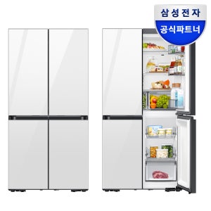 삼성 키친핏냉장고 4도어 비스포크키친핏 맥스 빌트인 냉장고 600리터 비스코프 클린화이트