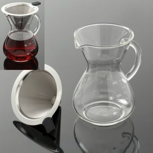 내열유리 서버 커피 원두 추출 핸드드립 400ml