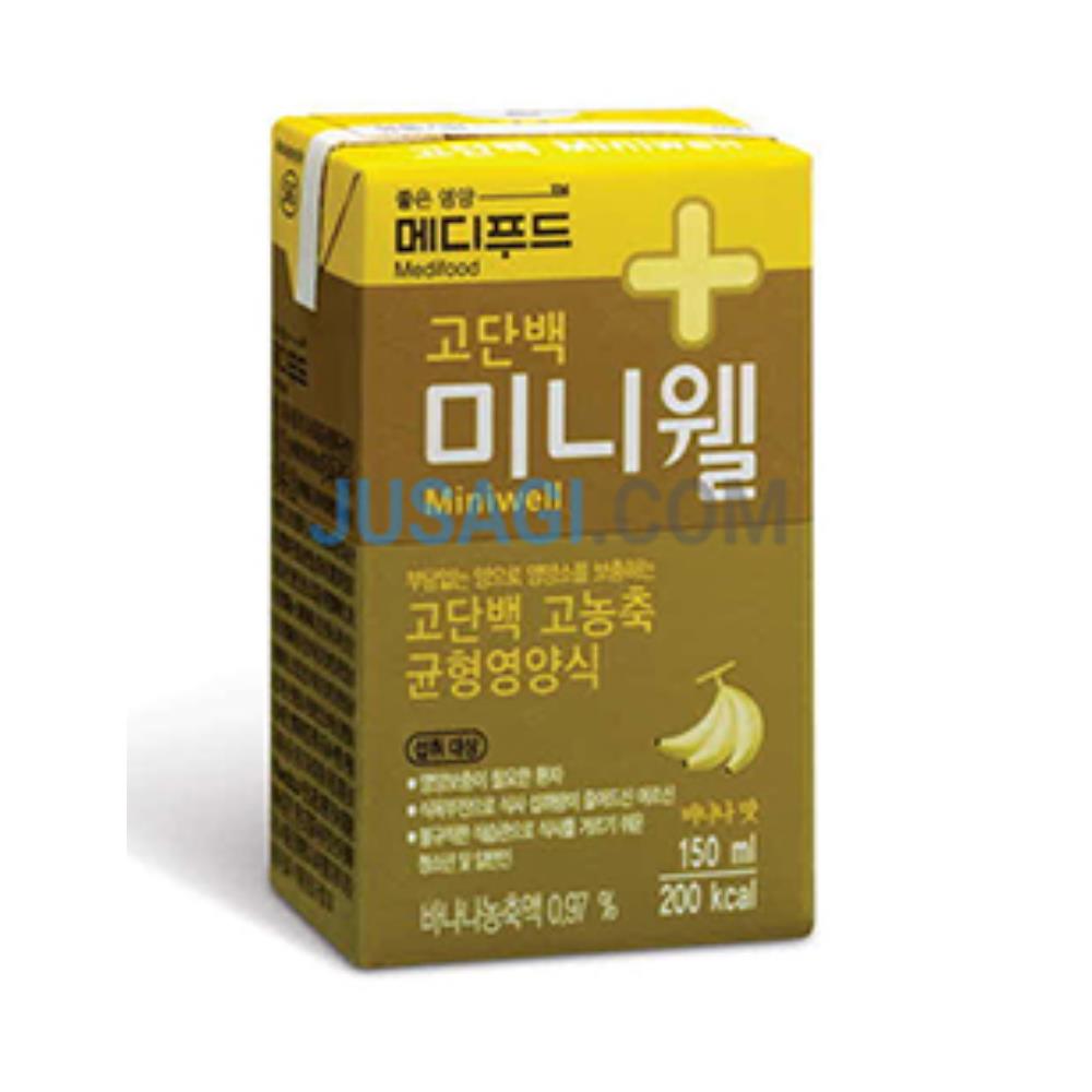 고단백 바나나맛 식사대용 노인 음료수x24팩 요양병원 간단식