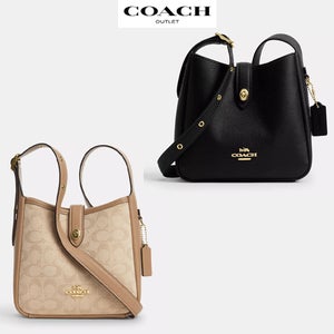 코치 미니 해들리 턴락 컨버터블 페블 레더 크로스바디백