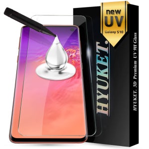 지문인식 UV 강화유리 갤럭시S10, 4매입