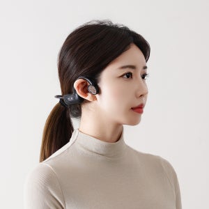 최신형 Q1 디지털 생활무전기 골전도이어폰 타입 매장 마트 미용실 병원 식당