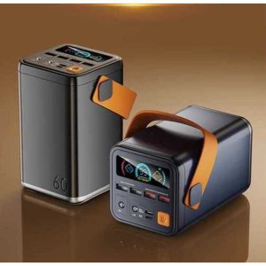 대용량 보조배터리 100000mAh 캠핑용 고속충전 휴대용 파워뱅크 220V 전원공급