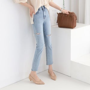 여성 스틸레토 망사 펌프스 정장구두 슬림베이직 발편한 중년여성 엄마3센치