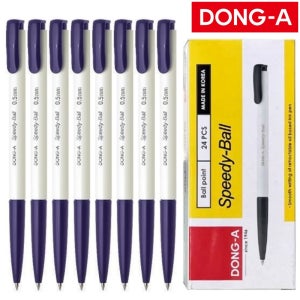 동아 스피디볼 기본 볼펜 1갑 155x45x65mm 185g 0.5mm 블루, 24개