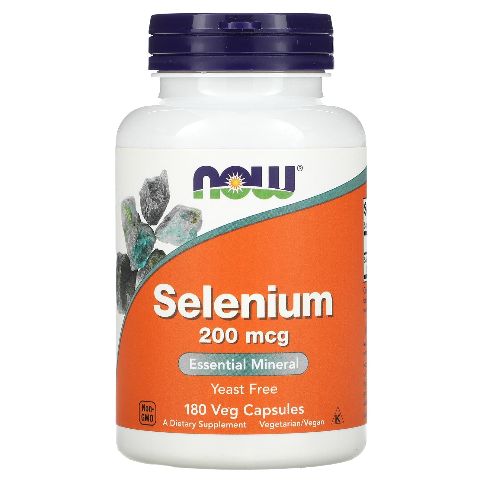 <b>NOW Foods 셀레늄</b> Selenium 200mcg 베지 캡슐 180정