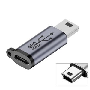 C to 미니5핀 젠더 C타입 USB 2.0 Mini 480Mbps 데이터전송