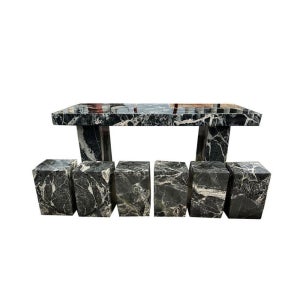 테이블 돌탁자 야외 장식품 원형테이블 테라스 대리석 평상마루 조경 돌의자 천연석 석재 20 돌의자1개{겹침가능}