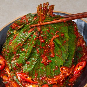 새벽팜 양념 깻잎김치 국산 전라도김치 참매실 500g, 1개