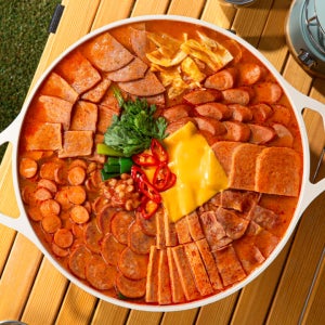 원팩쿠캣 점보 햄폭탄 부대찌개 1.5kg 캠핑 음식 밀키트