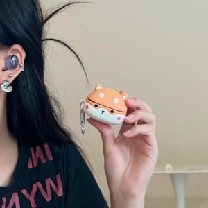 삼성 갤럭시 버즈 2 프로 라이브 키링 케이스 시바 강아지 캐릭터