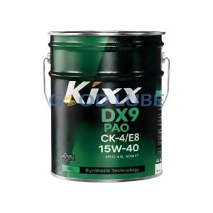 킥스 DX9 PAO CK-4 E8 15W40 디젤 100%합성 엔진오일 20L