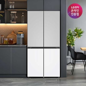LG 디오스 오브제컬렉션 STEM 베이직 Fit&Max 빌트인타입 냉장고 그레이/화이트(M626MRQ052S)