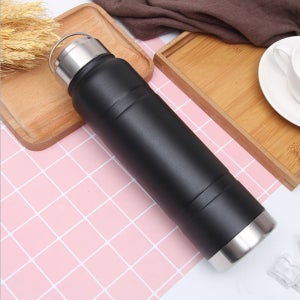 티거름망 이중스텐 텀블러 블랙 750ml