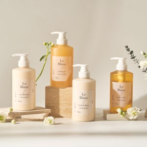 [4SET] 먼스앤데이즈 퍼퓸케어 워시+로션+샴푸+컨디셔너 4종, 르 블랑(베이비파우더향)