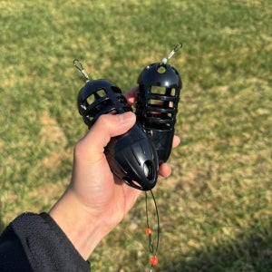 정우 크릴 플라스틱 카고 채비 블랙 1개 감성돔 참돔 카고 낚시