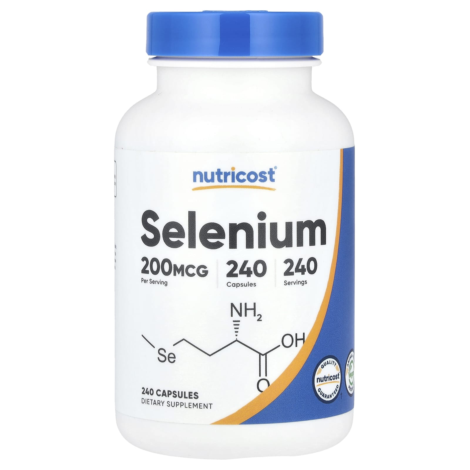 <b>Nutricost 셀레늄</b> Selenium 200mcg 캡슐 240정