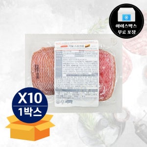 에쓰푸드 리얼 스모크햄 1kg 냉동 슬라이스햄 X 10팩