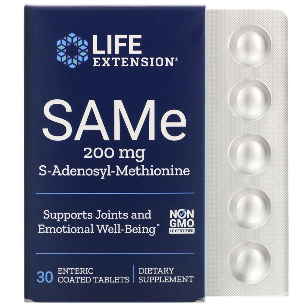 라이프익스텐션 SAMe 200mg 엔테릭 S<b>아데노실메티오닌</b> 코티드 30정
