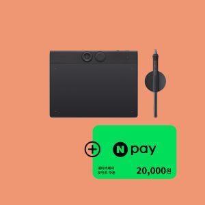 와콤 인튜어스프로 PTK470 소형 전문가용 펜타블렛 드로잉패드 웹툰 그래픽타블렛