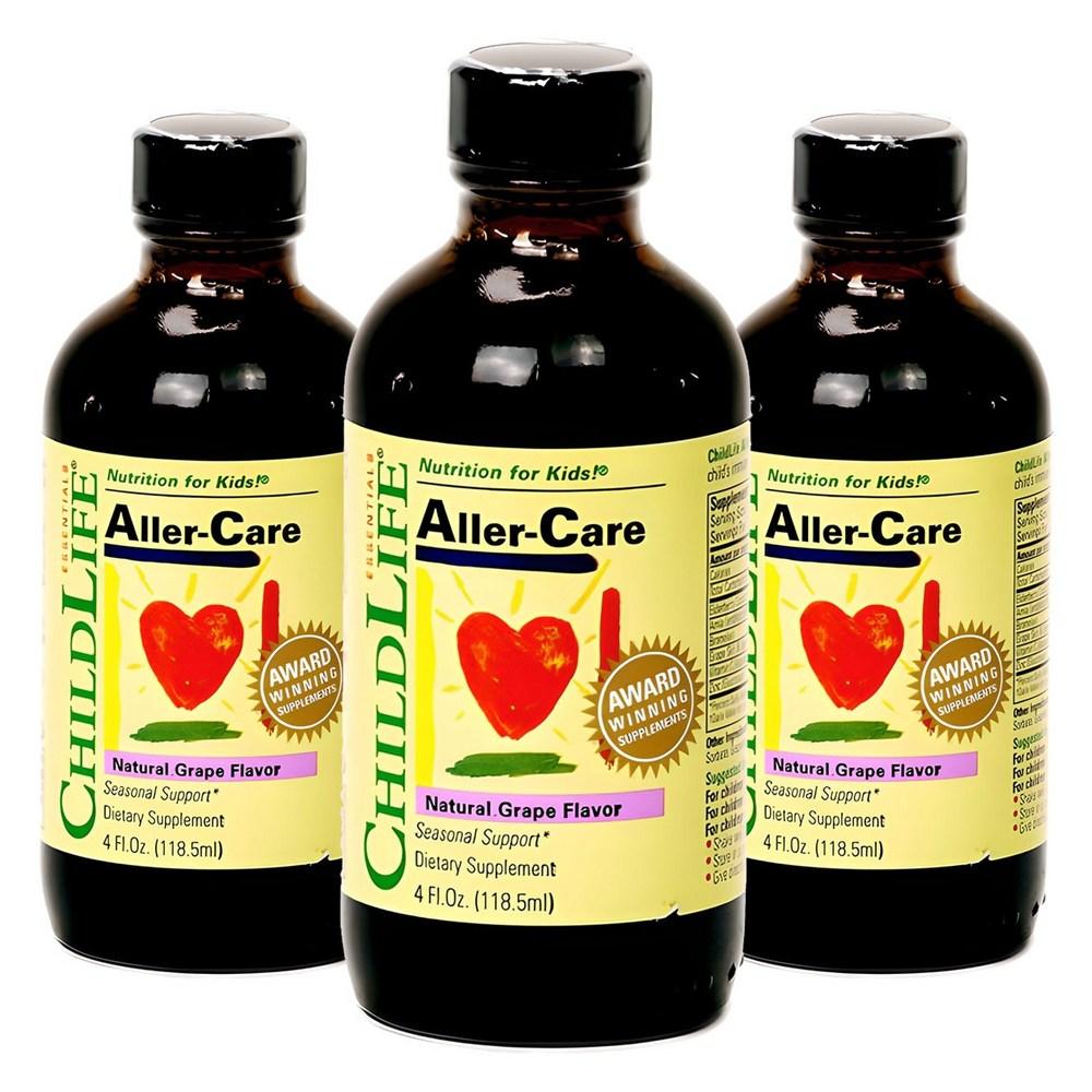 차일드라이프 <b>알러</b><b>케어</b> 내츄럴 포도 비타민 키즈 118ml 3개
