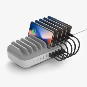 멀티충전기 고속 업소용 충전기 핸드폰 C타입 매장 식당 카페 태블릿 120W 10포트