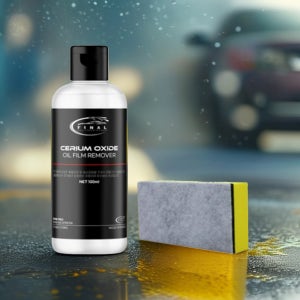 산화세륨 자동차 셀프 유막제거 유리 기스 제거 액상형 100ml + 스펀지