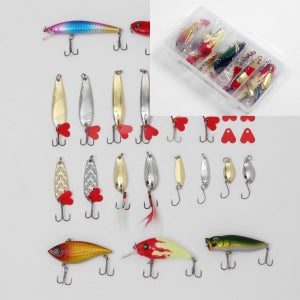 미노우 스푼 루어 마이크로 스플릿링 가짜 미끼 루어낚시 세트