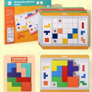 [브레인키즐] 자석 테트리스퍼즐 /유아 자석 펜토미노 보드게임 인지향상 도형맞추기