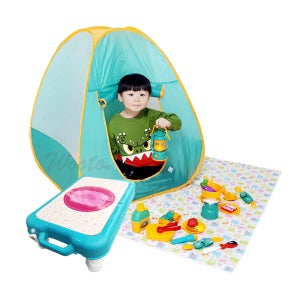 레츠고 리틀 캠핑 테이블 세트 역할놀이 소꿉놀이 장난감 텐트 포함