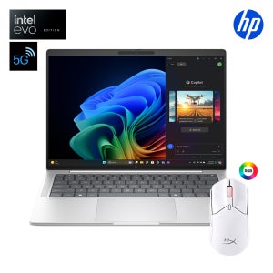 HP 엘리트북 X G1i U5 228V 32GB 1TB W11P 5G AI 노트북 + 무선 마우스