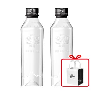 휘오 울림워터 450ml PET 24입 + 미니 쇼핑백 (옵션선택)